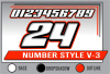 PRINTED NUMBER SET V-3